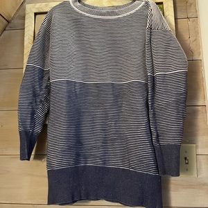 Anthropology, daily practice, tunic length, sweater